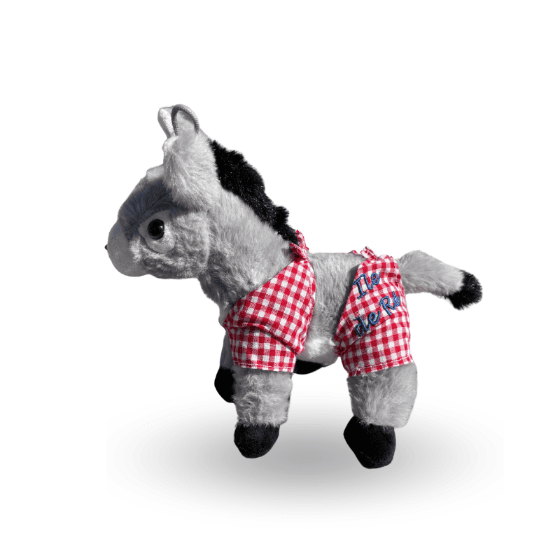 Île de Ré donkey soft toy in red trousers - Small model