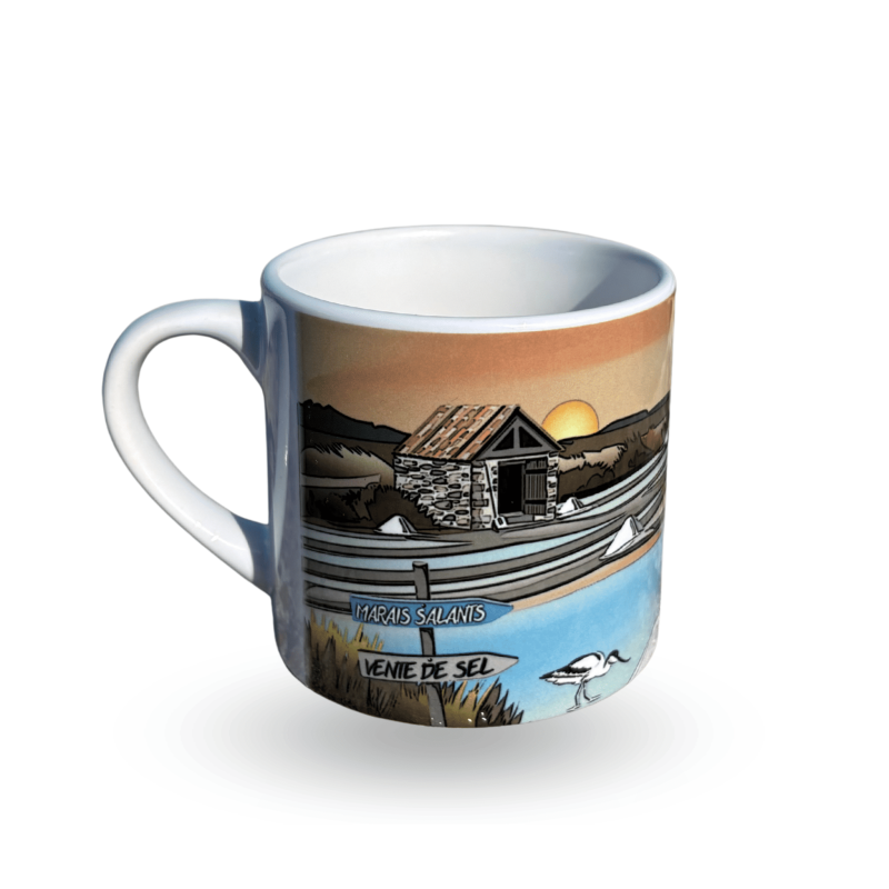 Mug expresso avec anse - Les marais salants de l'Île de Ré