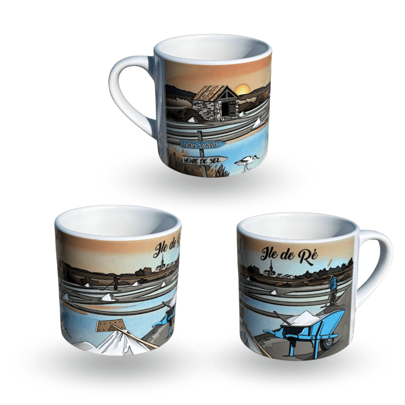 Île de Ré espresso mug - Salt marshes