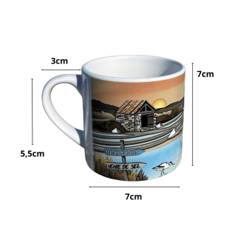 Île de Ré espresso mug - Salt marshes