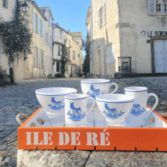 Ile de Ré blue donkey bowl small model