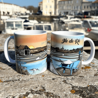 Île de Ré Mug - Salt marshes port