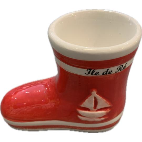 Coquetier forme botte de marub Île de Ré