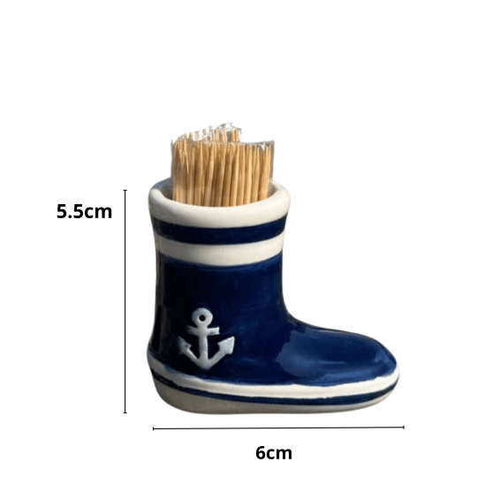 Sailor's boot-shaped toothpick holder - Souvenir from the Île de Ré