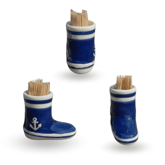 Sailor's boot-shaped toothpick holder - Souvenir from the Île de Ré