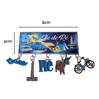 Metal charm magnets – Souvenir from Île de Ré