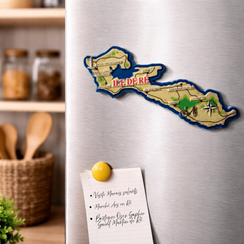 Magnet Cut-out map of Île de Ré