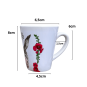 Tasse conique à expresso âne emblématique de l'Île de ré - Roses trémières