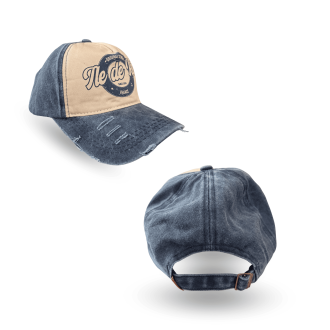 Casquette Île de Ré - Style vintage bleue marine et beige