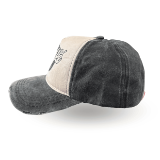 Casquette Île de Ré - Style vintage noir et beige