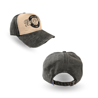 Casquette Île de Ré - Style vintage noir et beige