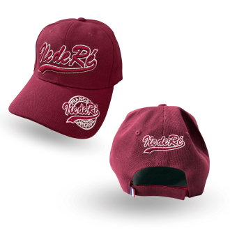 Casquette Île de Ré - Rouge bordeaux