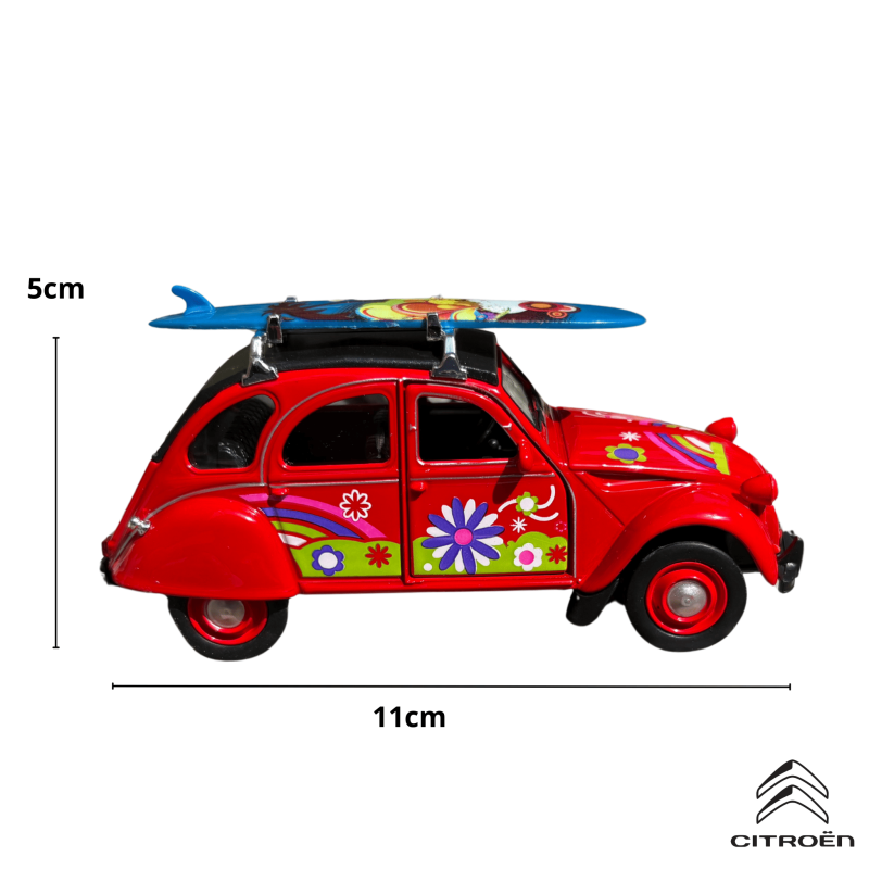 Voiture miniature Citroën 2 CV - Vintage rouge