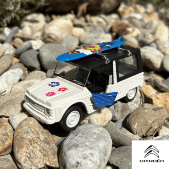 Voiture miniature Citroën Méhari - Fleurie Blanche ou Orange