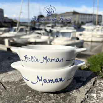 Customisable Île de Ré name bowl - Souvenir bowl from the Pornic Pottery