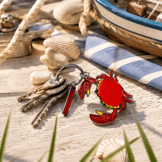Red Crab Keyring - Little Treasures of the Sea