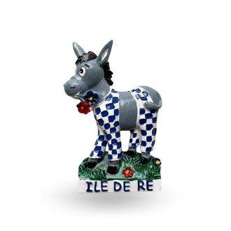 Magnet Île de Ré - Forme Âne en culotte bleu de l'Île de Ré