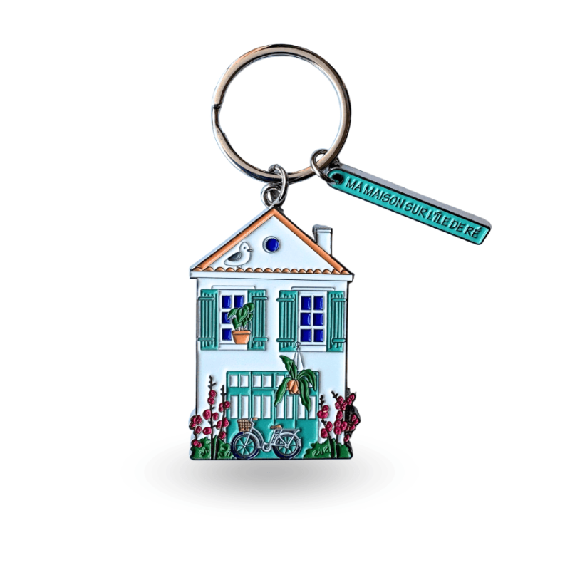 Porte clés Maison Île de Ré - Souvenir maison rétaise