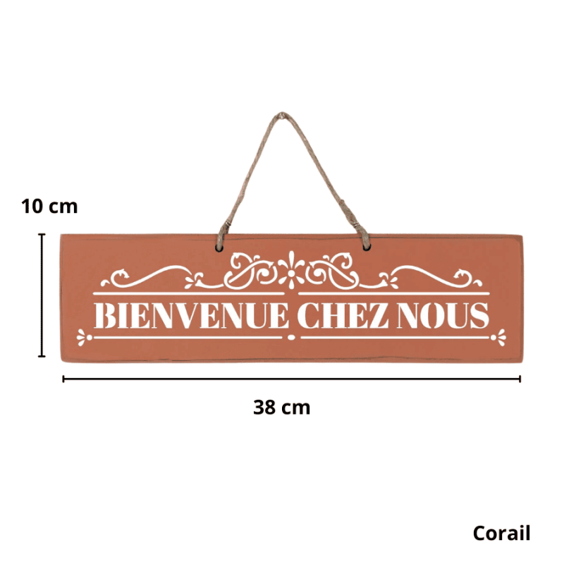 Decorative wooden sign – Welcome to our home