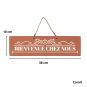 Decorative wooden sign – Welcome to our home