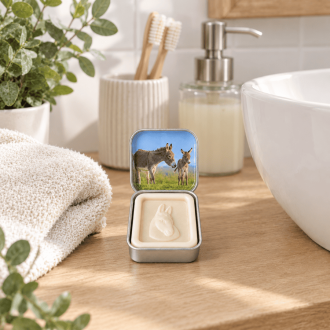 Soap box – Soap containing 2% donkey’s milk
