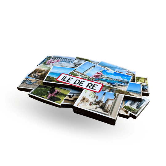 Île de Ré multi-view magnet – A photographic souvenir of the island